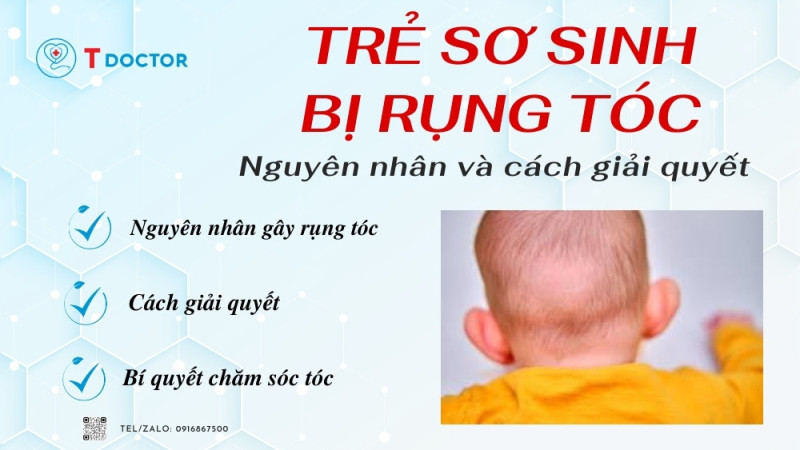 Trẻ sơ sinh bị rụng tóc: Nguyên nhân và cách giải quyết