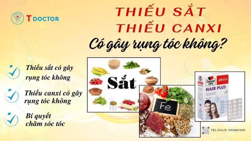 Thiếu sắt có gây rụng tóc không 