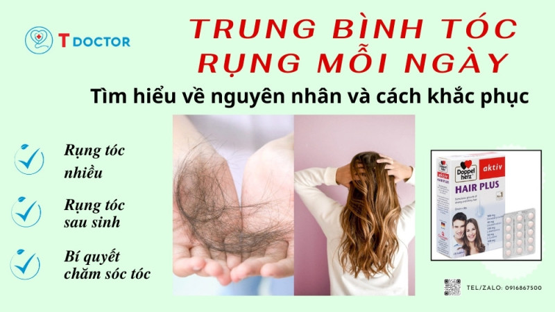 Trung bình tóc rụng mỗi ngày. Tìm hiểu về nguyên nhân và cách khắc phục